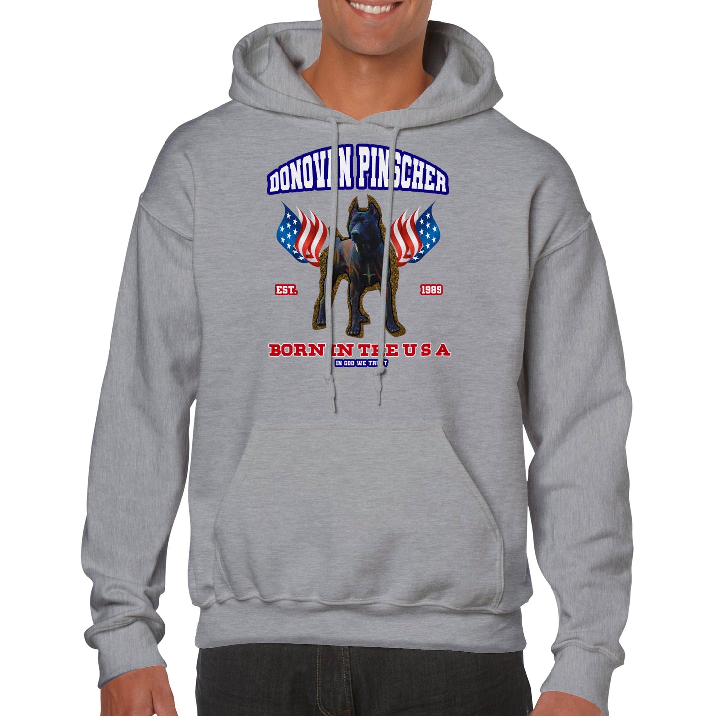 Donovan Pinscher UDPCA K-9, Classic Unisex Pullover Hoodie