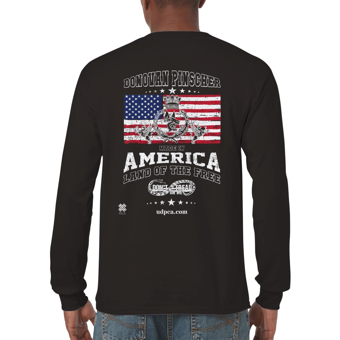 Donovan Pinscher American Made Classic Crest, Classic Unisex Longsleeve T-shirt