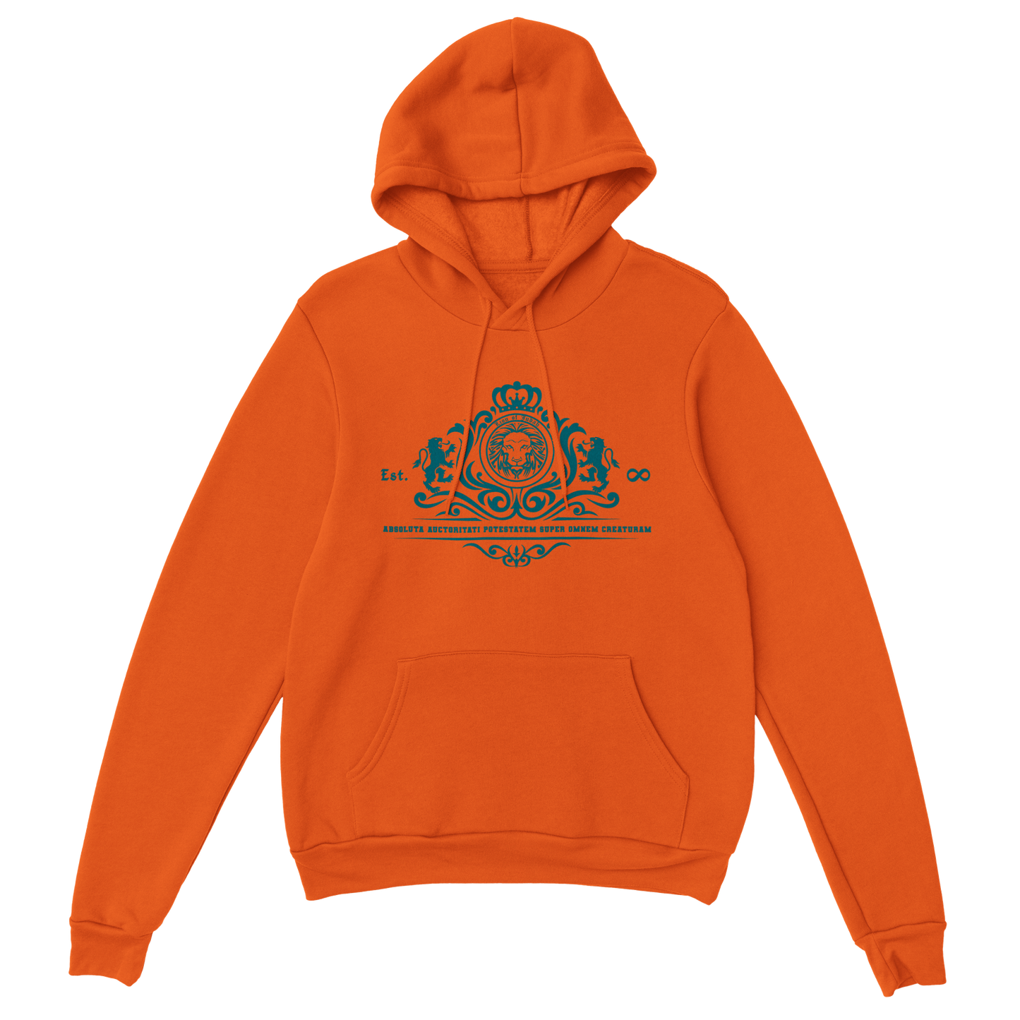 Lion of Judah Stylized CRYSTAL TEAL EDITION, Classic Unisex Pullover Hoodie