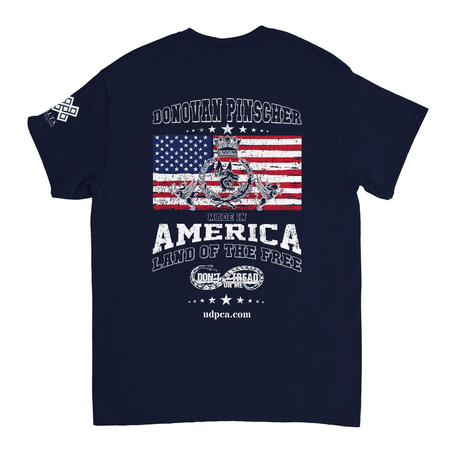 Donovan Pinscher American Made Classic Crest, Heavyweight Unisex Crewneck T-shirt
