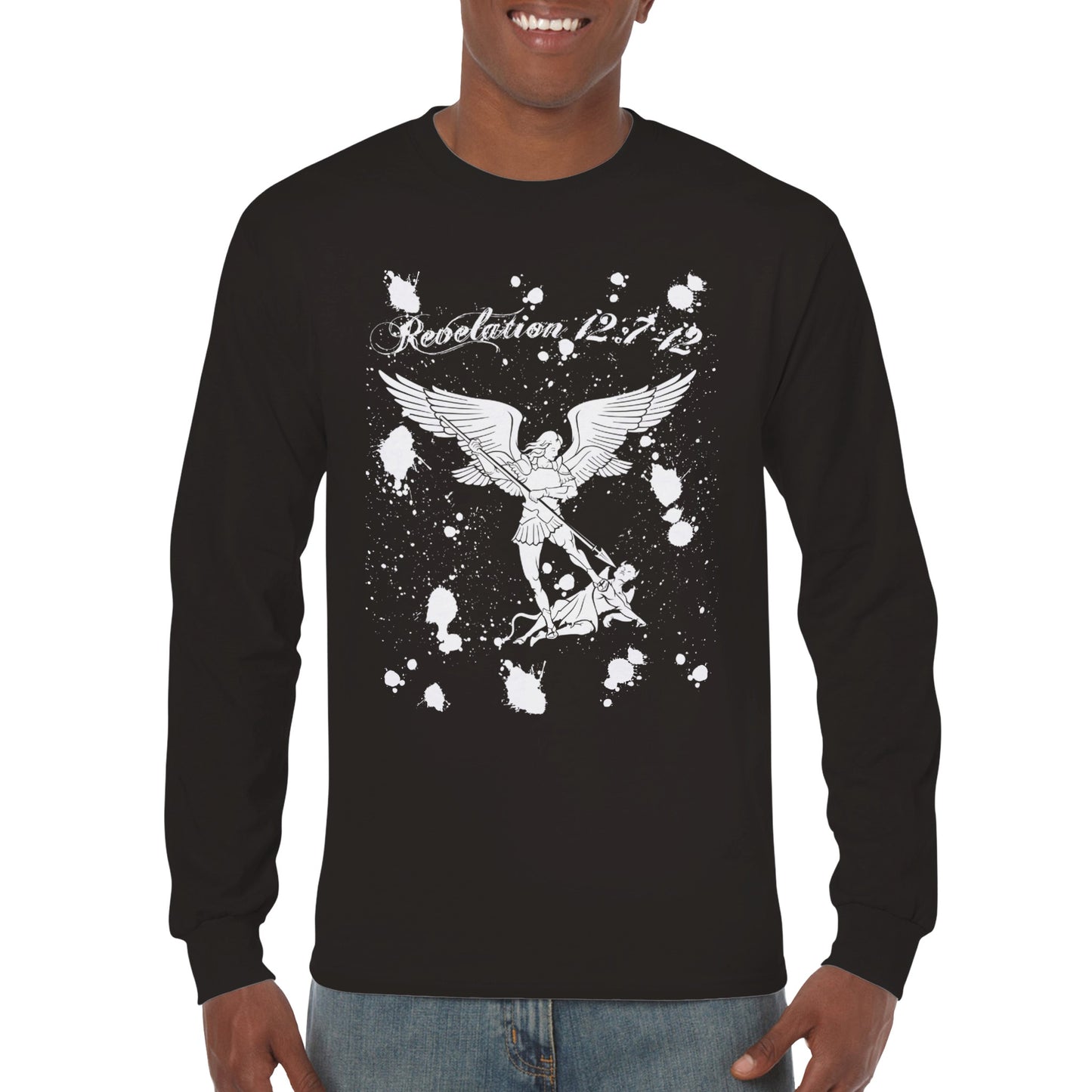 Revelation 12:7-12 Arch Angel Michael Conquers, Classic Unisex Longsleeve T-shirt