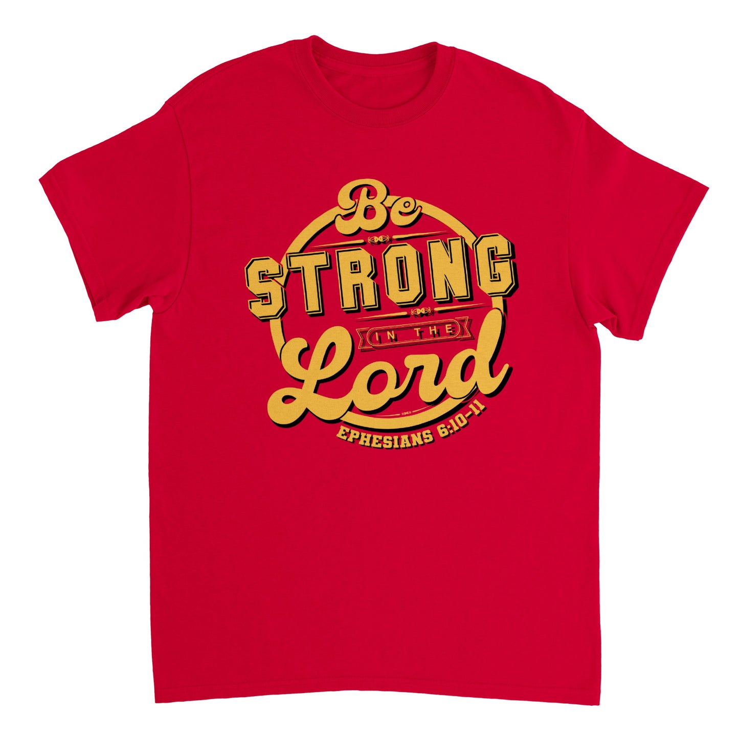 Be Strong in The Lord Ephesians 6:10-11, Heavyweight Unisex Crewneck T-shirt