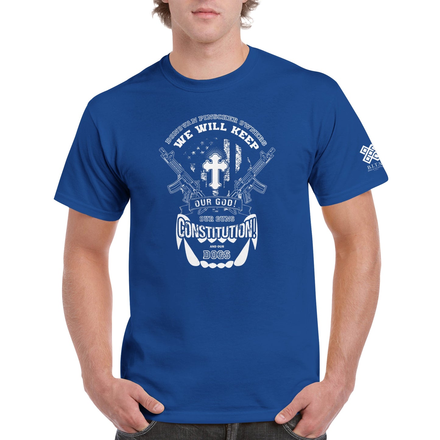 Donovan Pinscher Our Rights Will Not be Stolen, Heavyweight Unisex Crewneck T-shirt