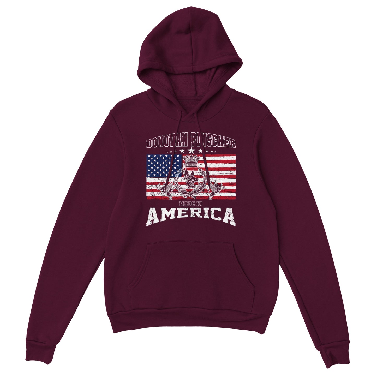 Donovan Pinscher American Made Classic Crest, Classic Unisex Pullover Hoodie