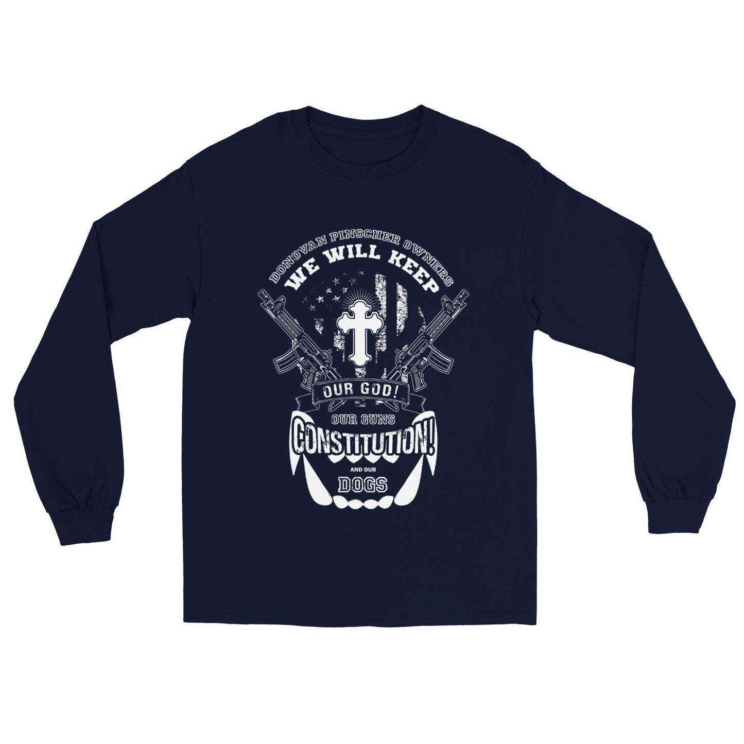 Donovan Pinscher Our Rights Will Not be Stolen, Classic Unisex Longsleeve T-shirt