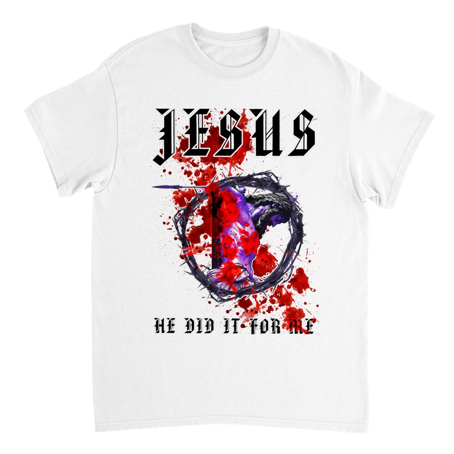 JESUS Did IT For Me, Heavyweight Unisex Crewneck T-shirt