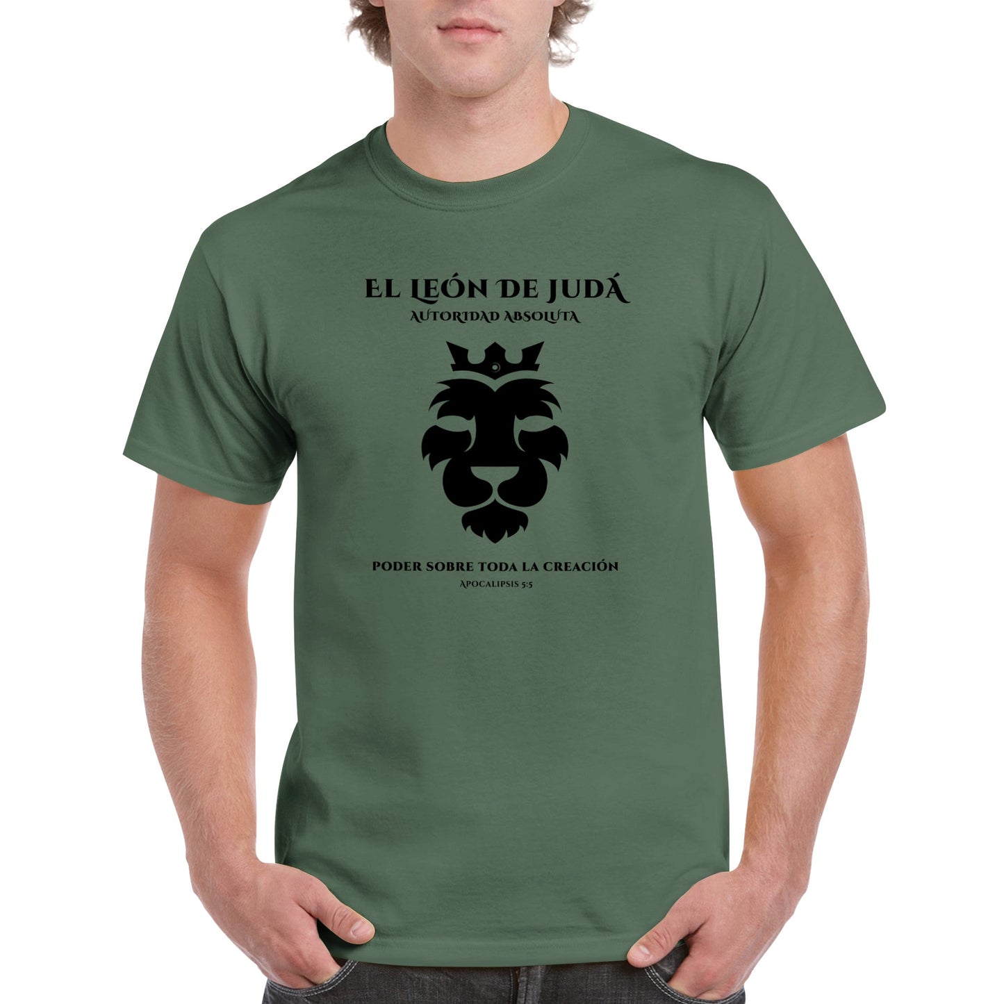 Leon de Juda, Camiseta Manga Corta Clasica - Unisexo