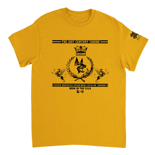 Original Donovan Pinscher Classic Logo, Heavyweight Unisex Crewneck T-shirt