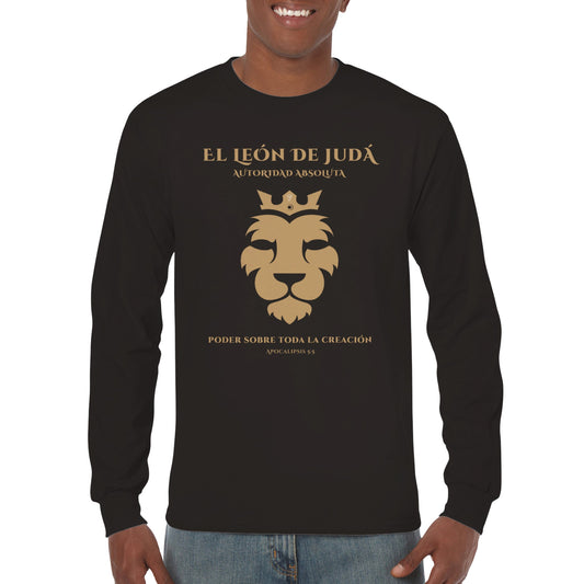 Leon de Juda, Camiseta Manga Larga Clasica Unisexo