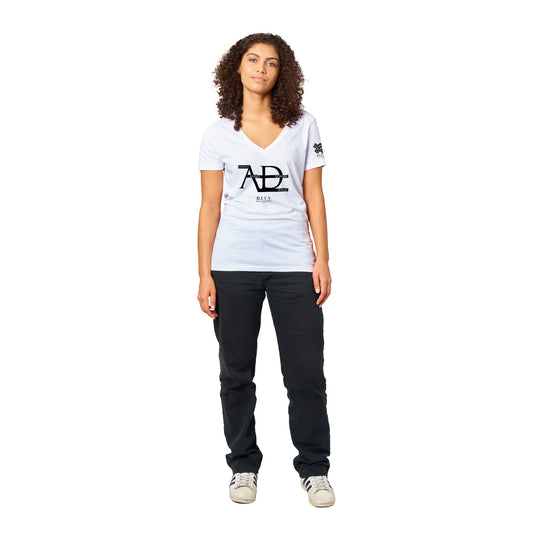 Anno Domini Jesus, Premium Womens V-Neck T-shirt