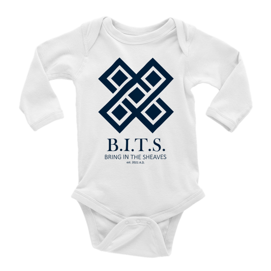 B.I.T.S. Logo, Classic Baby Long Sleeve Onesies