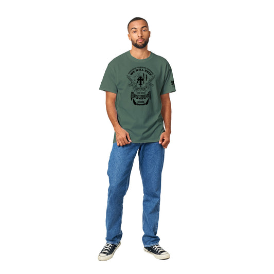 Donovan Pinscher Our Rights Will Not be Stolen, Heavyweight Unisex Crewneck T-shirt