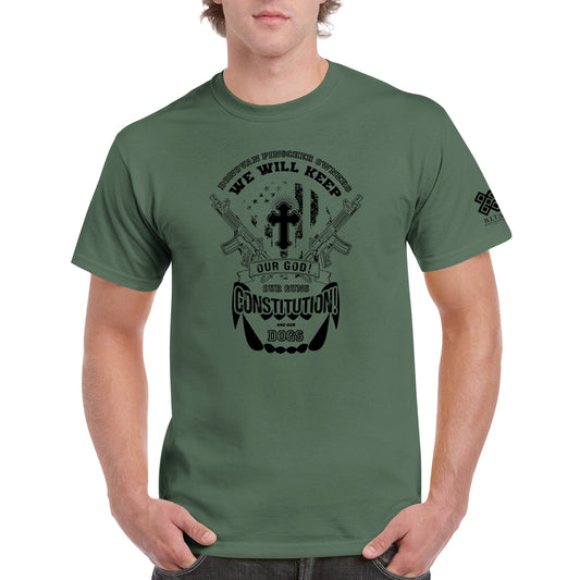 Donovan Pinscher Our Rights Will Not be Stolen, Heavyweight Unisex Crewneck T-shirt