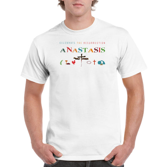 Anastasis Celebrate the Resurrection, Heavyweight Unisex Crewneck T-shirt