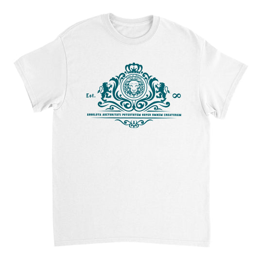 Lion of Judah Stylized CRYSTAL TEAL EDITION, Heavyweight Unisex Crewneck T-shirt