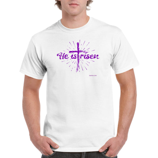 HE IS Risen, Heavyweight Unisex Crewneck T-shirt