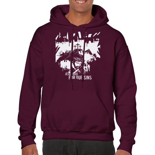 Jesus Died for Our Sins, Classic Unisex Pullover Hoodie